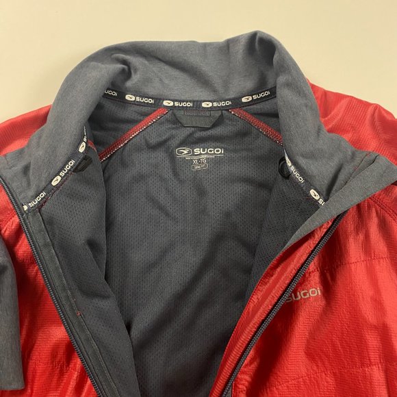 NWT Sugoi Alpha Hybrid Jacket Mens XL Chili Red Polartec - Picture 11 of 12
